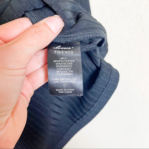 Lovers + Friends Cutout Ribbed Knit Mini Dress Black Size Small - Picture 4 of 5